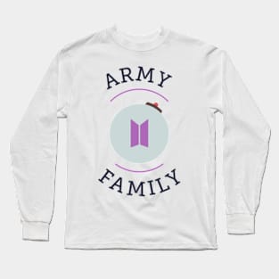 BTS ARMY family logo Long Sleeve T-Shirt